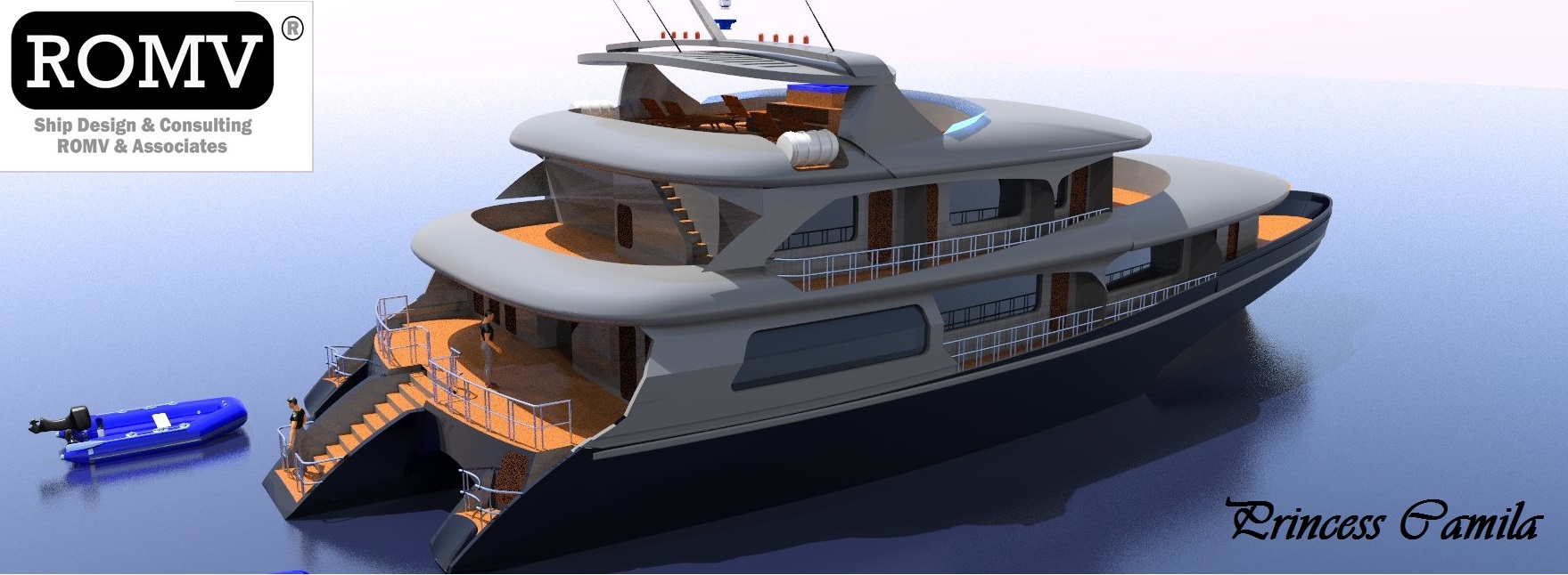 Cruise Motor Trimaran, by ROMV